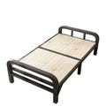 Solid wood folding bed single bed home hard board bed simple patchwork bed iron steel wood bed adult bed