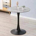 Accessible luxury slate small round table small apartment dining table tulipfor home table balcony bedroom round side table dining table