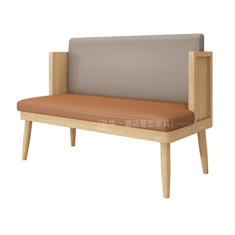 Customized theme Western restaurant Wall booth Sofa Cafe Clear bar Solid wood rattan tables and chairs Hotel catering furniture