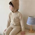 Kidsheattechintimatessuitthickened autumn clothes and long trousers for boys and girlswinternew arrival home clothes pajamas bottom shirt cotton