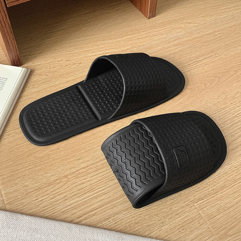 Travel foldable slippers summer couple outing travel non-slipabrasion resistantplaid couple hotel disposable slippers