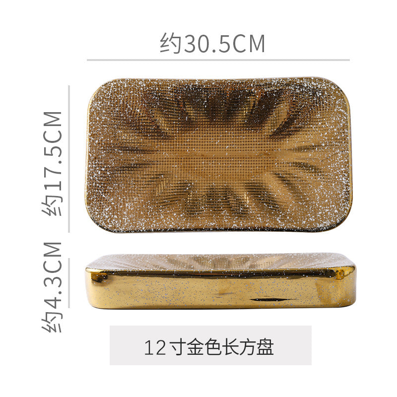 High-end ceramic dinnerware for restaurants and hotels, perfect for home use. ideal for western-style plating, desserts, and pastries. unique, aesthetically pleasing ceramic plates