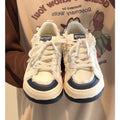 Thick solefleece-lined sneakers 2026winternew arrivaleasiest for matchwhite shoesins student casualniche styleheattech cotton shoes