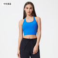 Fashioneasiest for matchnew arrival with chest pad yoga vest women's comfortable naked fitness bubble wrap sports bra s2081