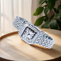 New square ladies' quartz watch - cross-border, light luxury, casual, niche design, authentic women's watch, alloy quality series