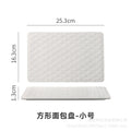 Nordic ceramic cake plate pure white square plate dessert display plate baking tableware buffet round pizza plate