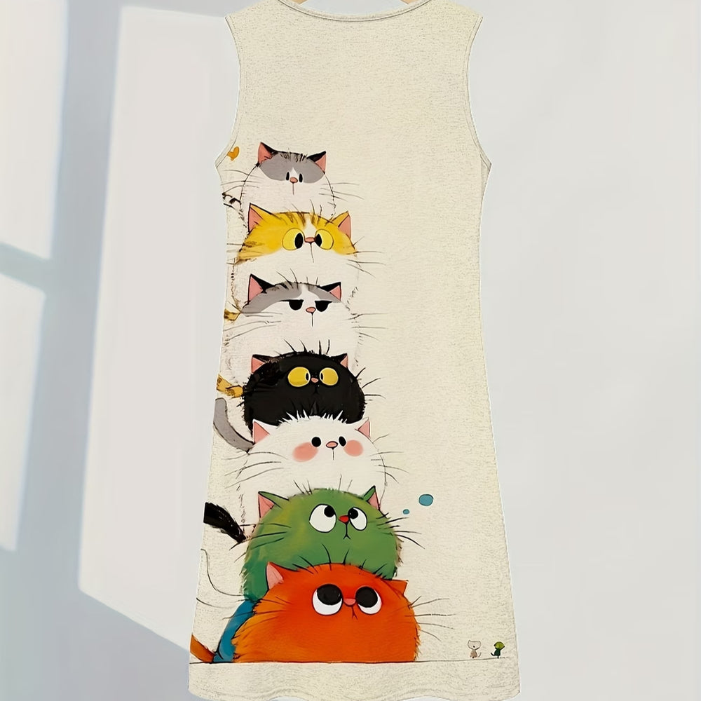 wholesale women's short-sleeved dresses, fashionable women's dresses for spring, summer, and autumn, new cross-border printed designs