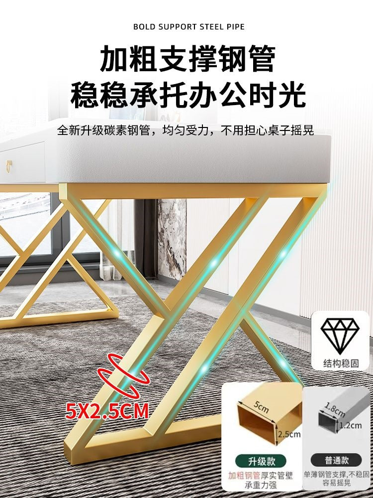 Slate desk accessible luxury modern italian computer desktop table for home simple office desk bedroom workbench study table
