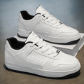 Men's spring new arrivals: breathable white sneakers, trendy and versatile thick-soled athletic casual low-top skate shoes for students