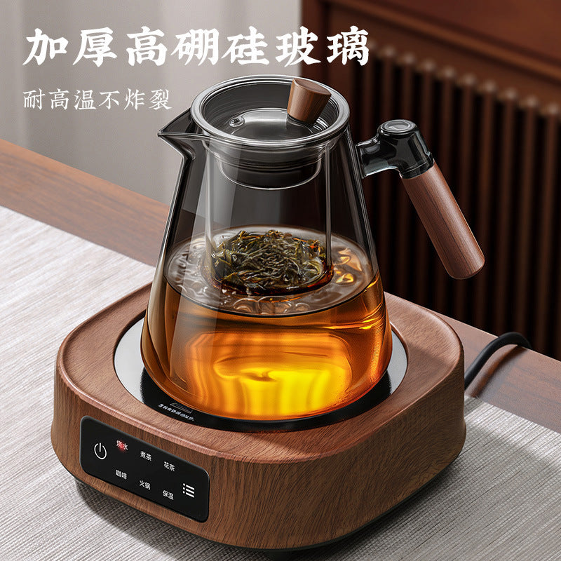 Glass teapot with filter tea water separation teacup kettle elegant cup large capacity flower teapot kung fu tea set