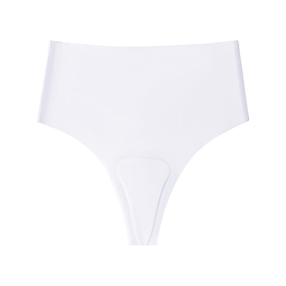 new arrival seamless ice silk plus size underwear sports yoga anti-embarrassment high waist comfortableplaid seamless underwear for women