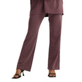 new women's loose fit active pants - elastic waistband, slimming straight leg, everyday running & fitness long pants