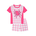 New arrival: girls' short-sleeve pajama set - classic cartoon design, cpc certified, casual loungewear (shorts & top)