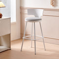 Minimalist nordic bar stool, plastic bar stool, cafe high stool, bar counter chair, backrest high chair, metal outdoor