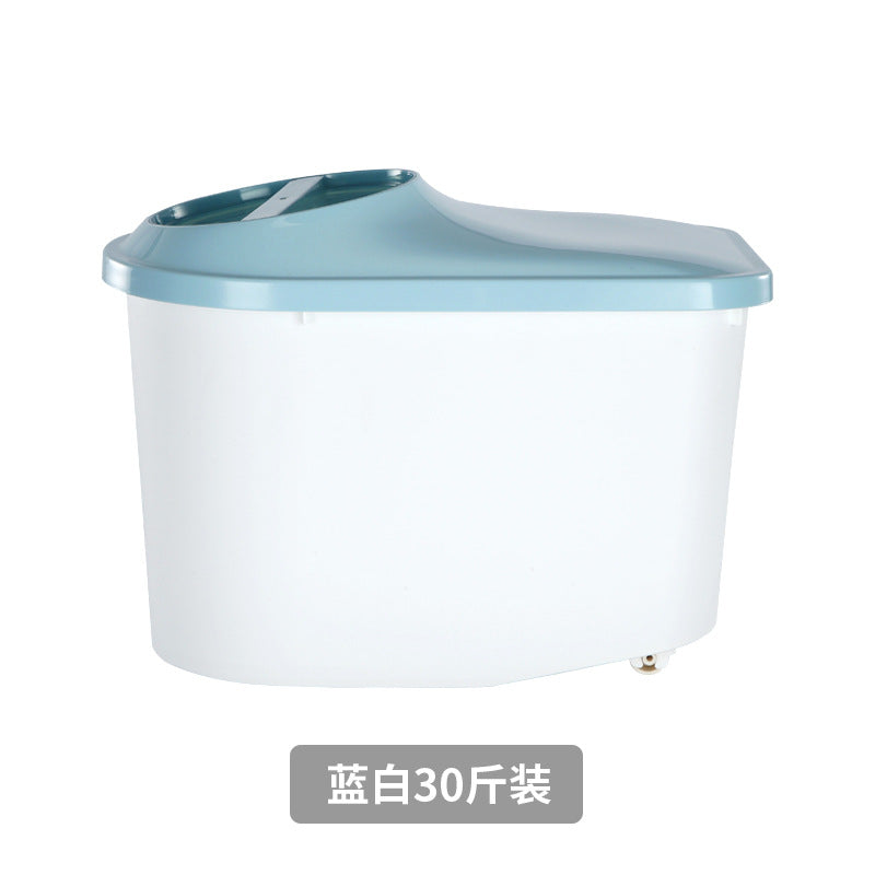 Kitchen Japanese-style rice bucket, grain storage box, household sealed insect-proof and moisture-proof rice bucket 10kg food grade