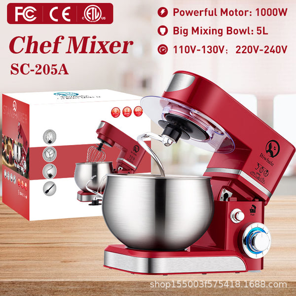 [Cross-border hot sale] SC-205A mixer multi-functional kitchen bread and noodles machine US standard chef machine British standard