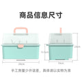 Baby bottle storage box drain rack portable large baby tableware storage box bottle box with cover dustproof