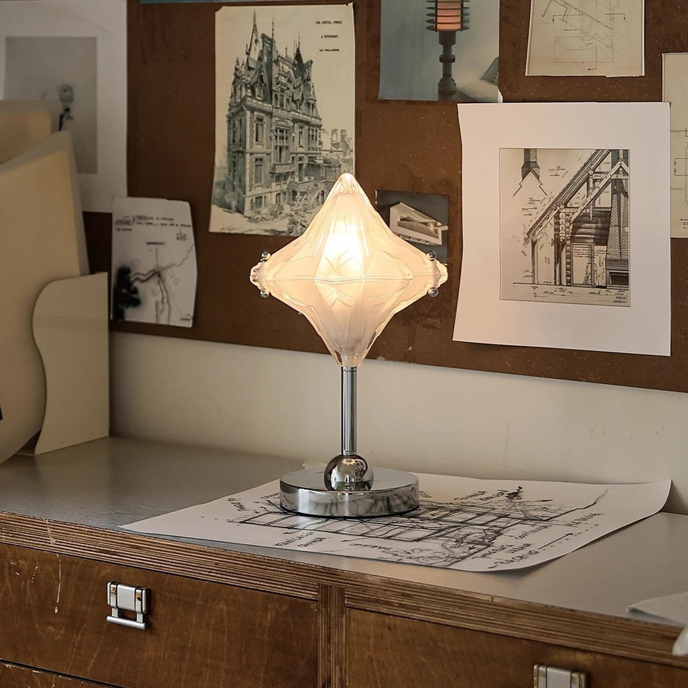 Rechargeable star table lamp bauhaus retro glass atmosphere bedside lamp bedroom gift desk decoration night light