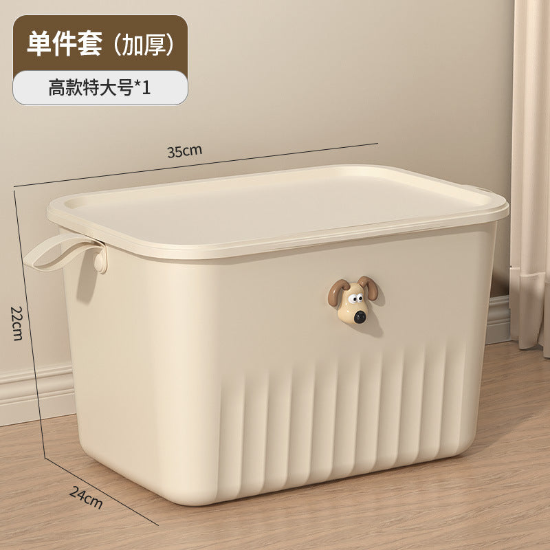 Miscellaneous storage box dormitory desktop storage box toy cream style cosmetics storage box snack plastic storage box