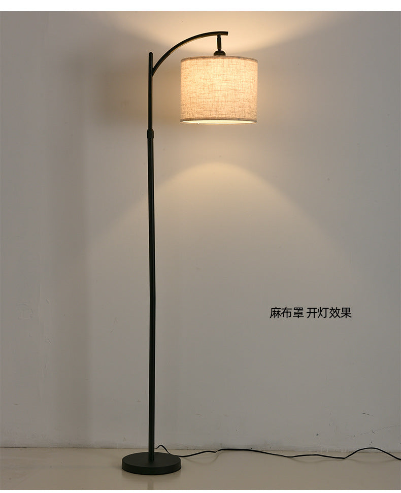 Zhongshan floor lamp, living room sofa lamp, simple Nordic bedroom vertical bedside lamp, corner floor lamp, ambient lamp