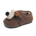 Kids' cartoon snow boots - new winter collection: girls' fleece-lined fluffy shoes, boys' versatile warm birkenstock-style boots