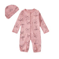 Export baby autumn style long climbing pure cotton type a long sleeves one-piece khaki cross-border pink romper female baby jumpsuit