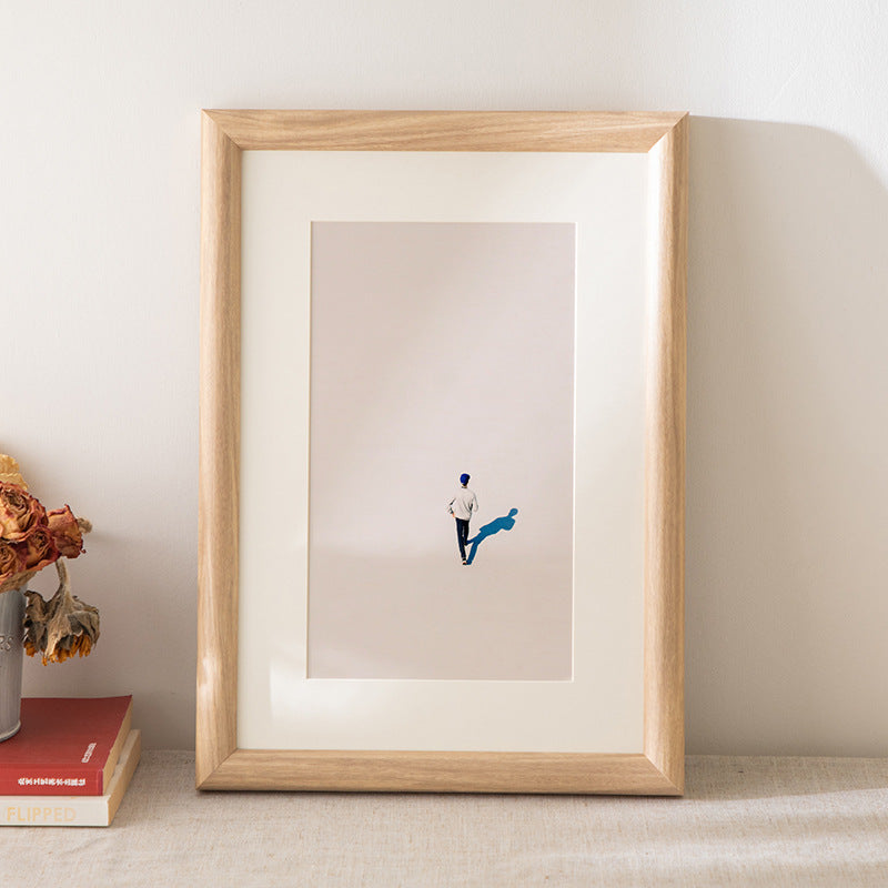 Solid wood photo frame frame 16 inch A4a3 sketch calligraphy mounted picture frame poster 8K open 4k puzzle mounted picture frame hanging wall