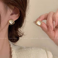 High-end cat's eye earrings for women-a1655 gold