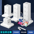 Smart tower power strip with night light, multi-port usb, and long cord – home power strip with multiple outlets