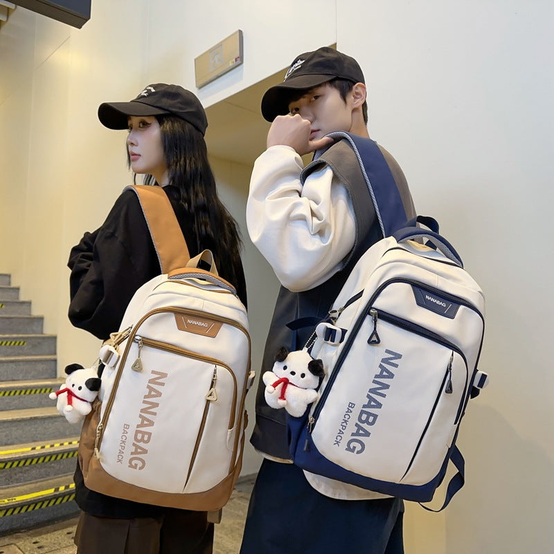 New Oxford cloth backpack Fashion Oxford backpack Korean version casual backpack Middle school bag Backpack