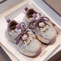 Girls' shoes  new autumn collection: kids' athletic shoes, girls' running shoes, chunky sneakers, mesh breathable shoes for mid-to-large children
