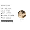 Outdoor waterproof patio light meteorite crater moon lamp pool light garden light minimalist creative rechargeable light fiberglass