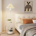 Scandinavianaccessible luxury cream style floor lamp living room sofa storage ornament bedroom bedside table all-in-one vertical lamp pull cord