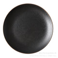 Creative black matte steak plate, japanese-style western dinner plate, commercial ceramic shallow dish for hotel and restaurant use, microwave safe
