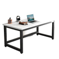 Minimalist rectangular office furniture computer desk - student study table - ideal for renters - fireproof & corrosion-resistant office desk