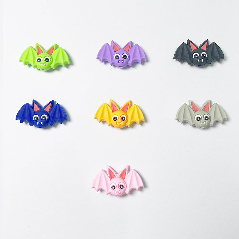 Cross-border food-grade baby molar beads, cartoon jewelry, loose bead accessories, gnawing teething beads, cartoon silicone beads.