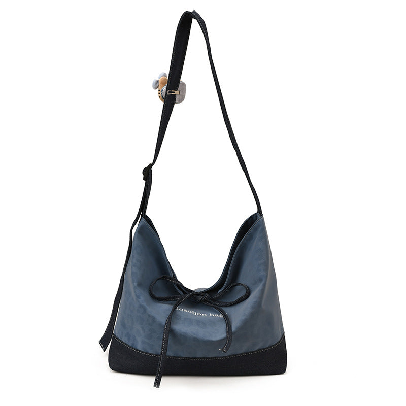 2025 new autumn/winter fashion commuter shoulder bag, popular leopard print crossbody bag, versatile tote bag, high-value design