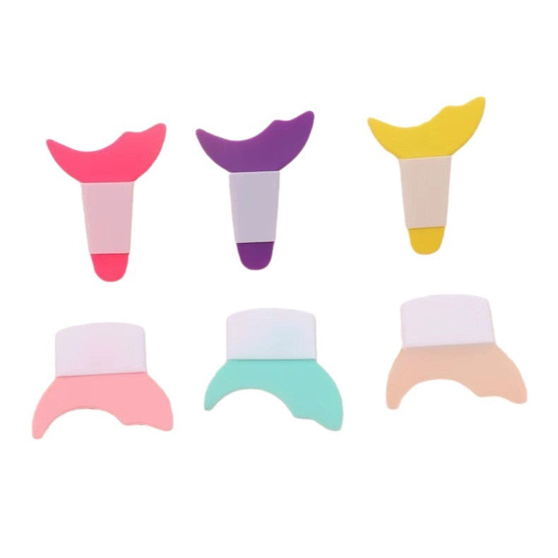 Imitation silicone tpr eyelash baffle novice drawing eyeliner mascara auxiliary eye makeup auxiliary tool crescent soft silicone