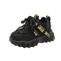 Boys' chunky sneakers  winter new lightweight sole kids' warm fleece-lined double-layer cotton sports shoes girls' shoes ages 1-6