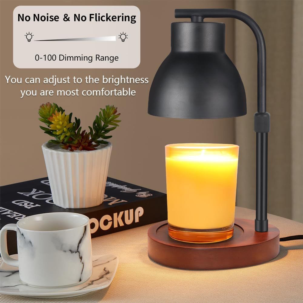 Aromatherapy lamp simple romantic gift bedroom dimmable bedside lamp gift melting candle diffuser no fire wax melting lamp