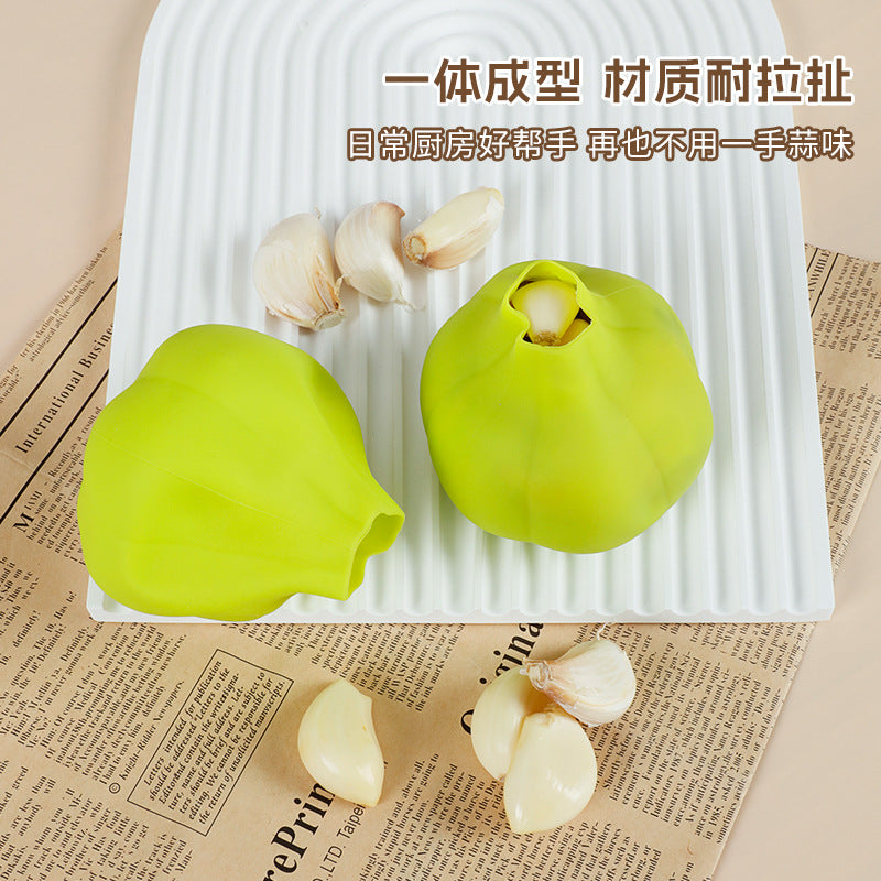 bestseller: food-grade silicone garlic peeler - soft, manual garlic peeling tool for kitchen use