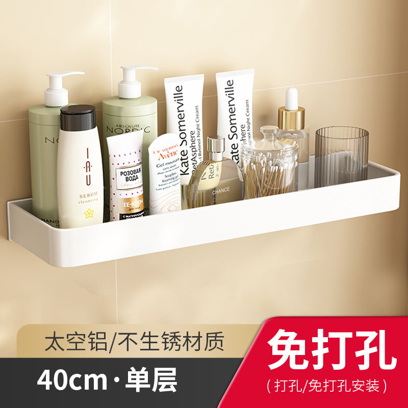 White bathroom rack, no punching toilet, toilet wall storage rack, toilet washstand, wall-mounted