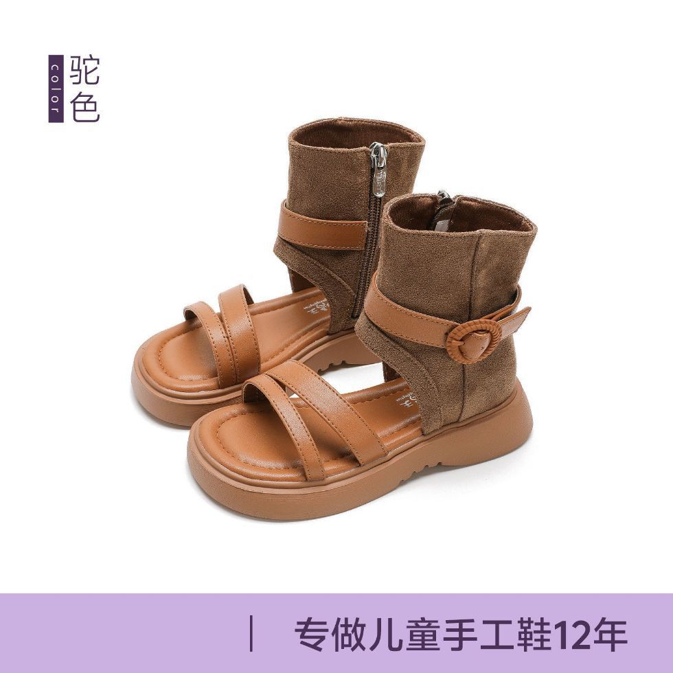 Girls' sandals:  summer new arrivals - little girl's roman sandals, soft sole kids' sandals, open-toe princess style, hot seller