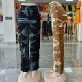 Wholesale loose jeansin stock women's looseflap pocket pantsjeans wholesale pocket jeans