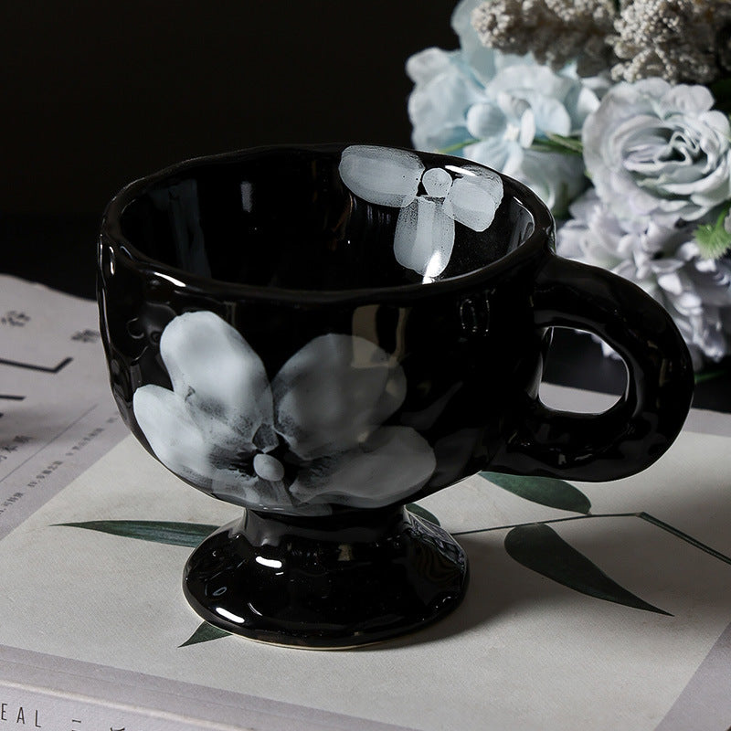 1. tall stemmed glass nordic creative personalized ceramic mug ceramic drinking cup