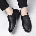 New arrival business hole cool leather shoes men's casual wedding groom british sandals summer breathable youth pointed toe men's shoes