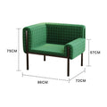 French casual space single fabric casual chair accessible luxury living room designer single chair sofa square bedroom normcore