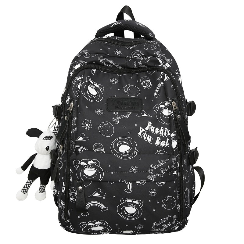 School bag for primary school students in grades 3-9, large-capacity and lightweight backpack 2024 new high-value backpack for junior and high school students
