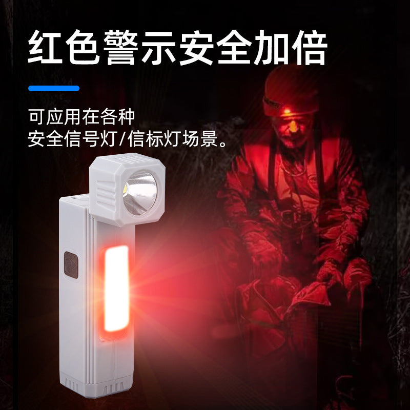 Cross-border new COB headlight Type-C charging multi-function foldable magnetic work light LED flashlight