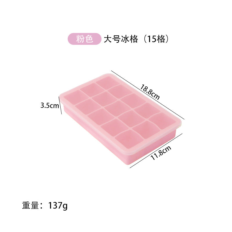 Freeze ice cube mold with lid silicone ice grids ice making film skull square ice maker cocktail ice ball film
